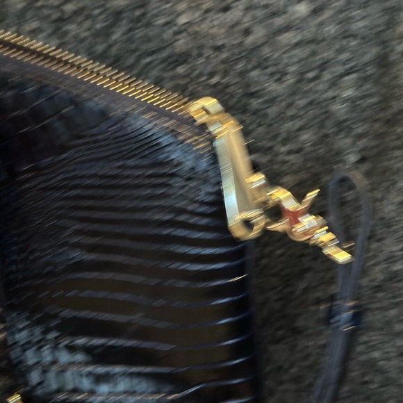 Gorgeous EUC Brahmin Large Duxbury Satchel in Navy -“Ink” EXCELLENT Condition - Picture 3 of 8